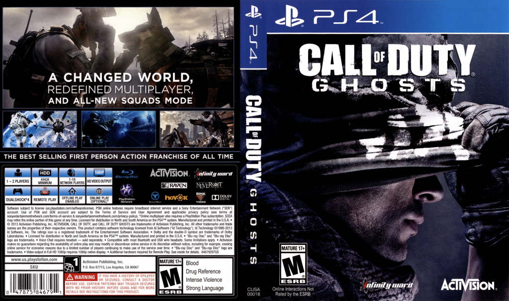 Call of Duty - Ghosts — box-texture (US)