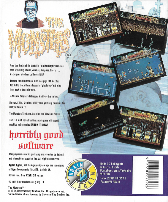 Munsters, The — box-2D-back (EU)