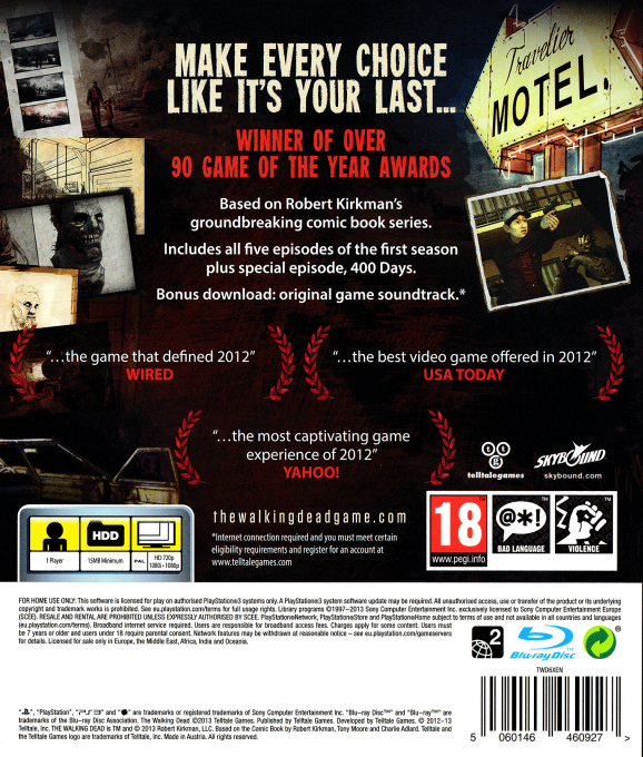 Walking Dead, The - A Telltale Games Series — box-2D-back (EU)