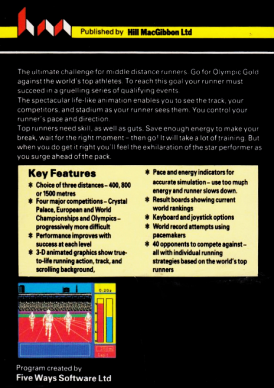 Run For Gold — box-2D-back (EU)