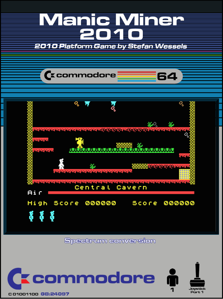 Manic Miner 2010 box art