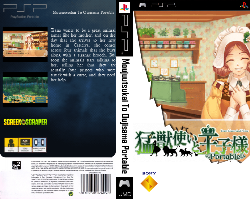 Moujuutsukai to Oujisama Portable — box-texture (SS)