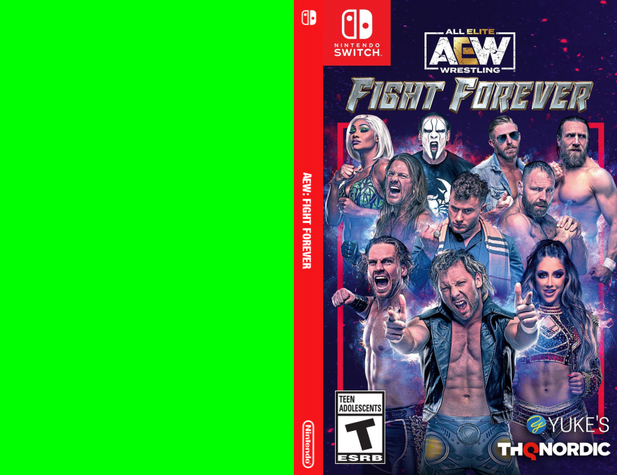 AEW - Fight Forever — box-texture (US)