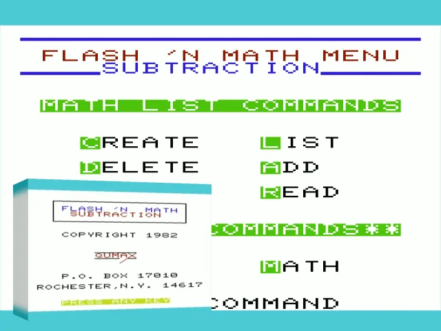 Flash 'n Math - Subtraction — mixrbv2 (WOR)