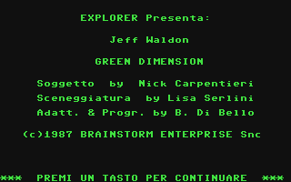 Jeff Waldon : Green Dimension — sstitle (IT)