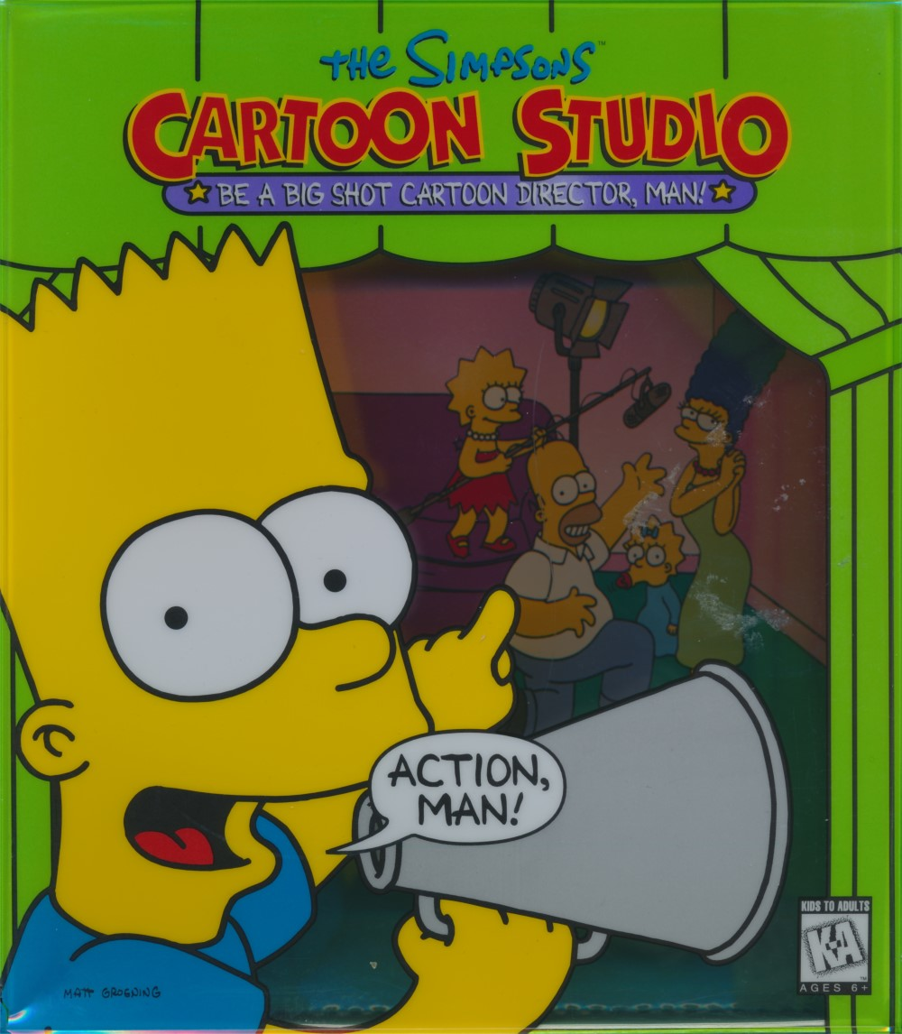 The Simpsons Cartoon Studio box art