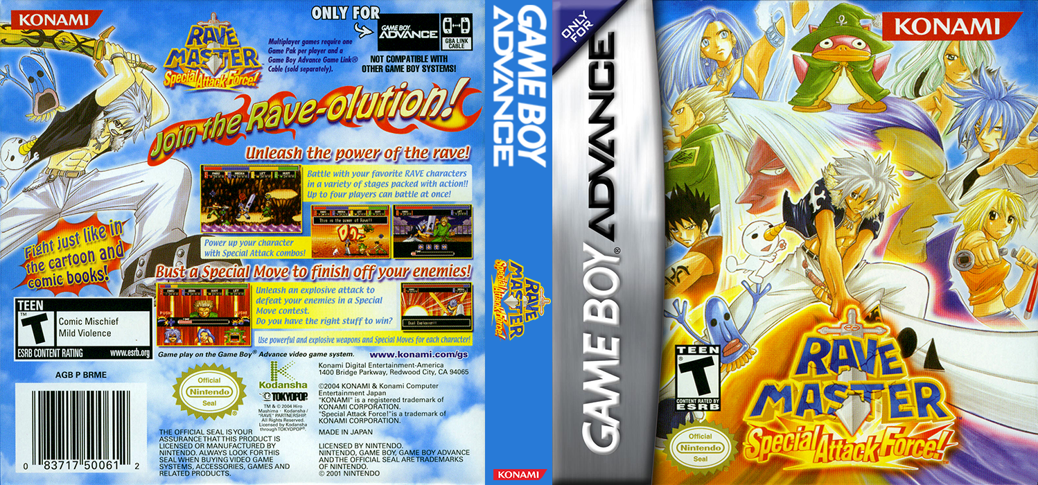 Rave Master - Special Attack Force! — box-texture (US)