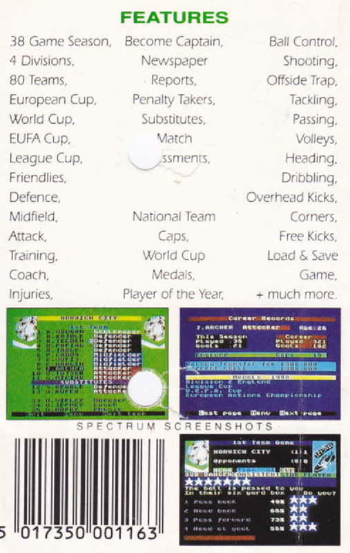 Professional Footballer — box-2D-back (EU)