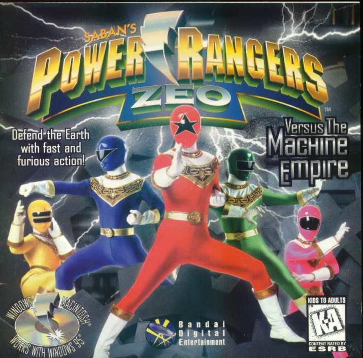 Saban's Power Rangers Zeo Versus The Machine Empire box art