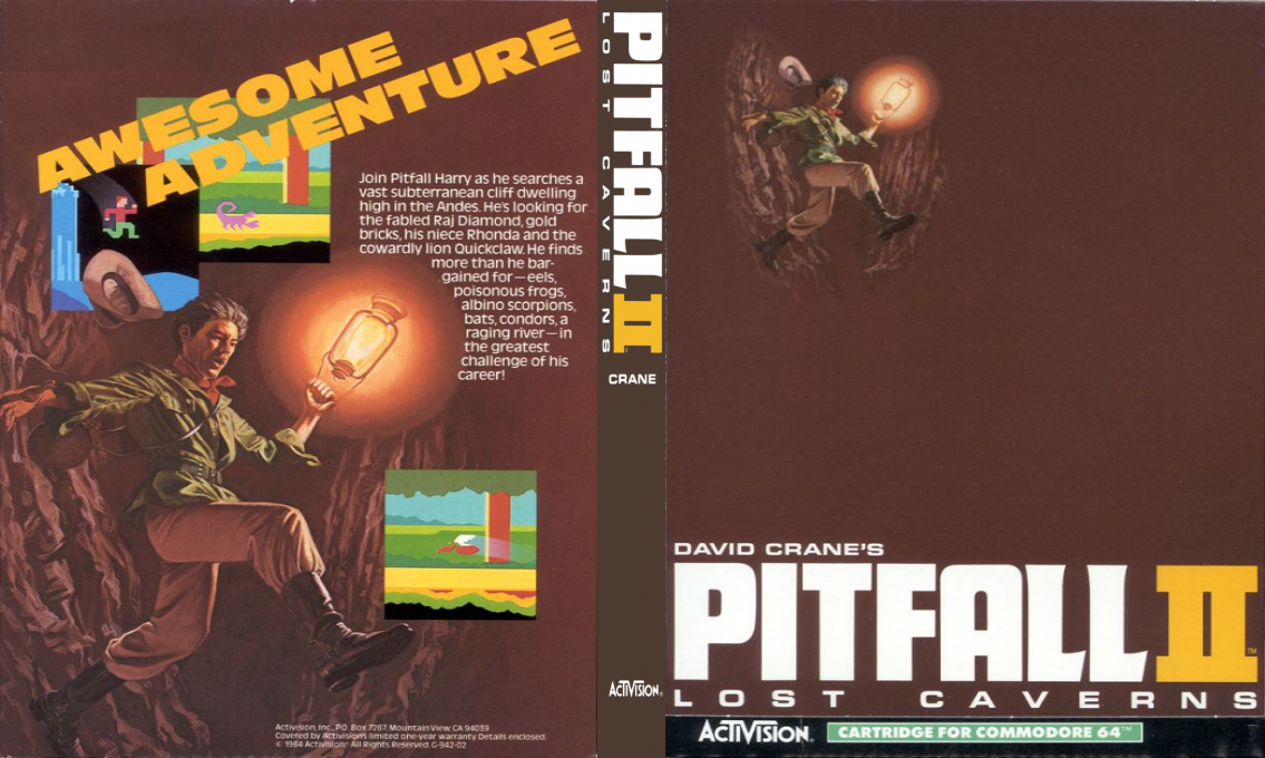 Pitfall 2 - Lost Caverns — box-texture (US)