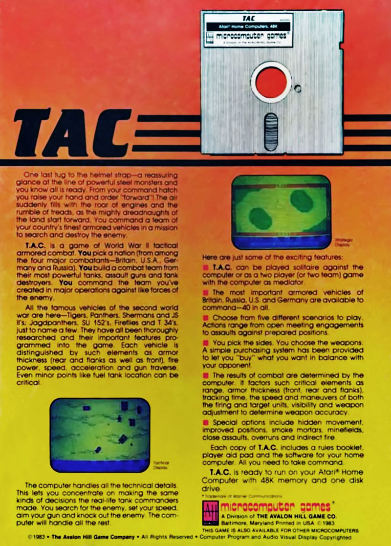TAC - Tactical Armor Command — box-2D-back (US)