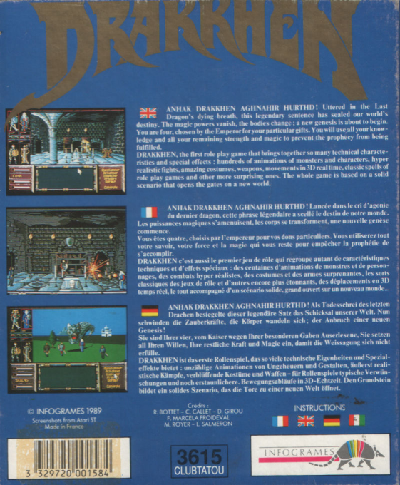 Drakkhen — box-2D-back (EU)