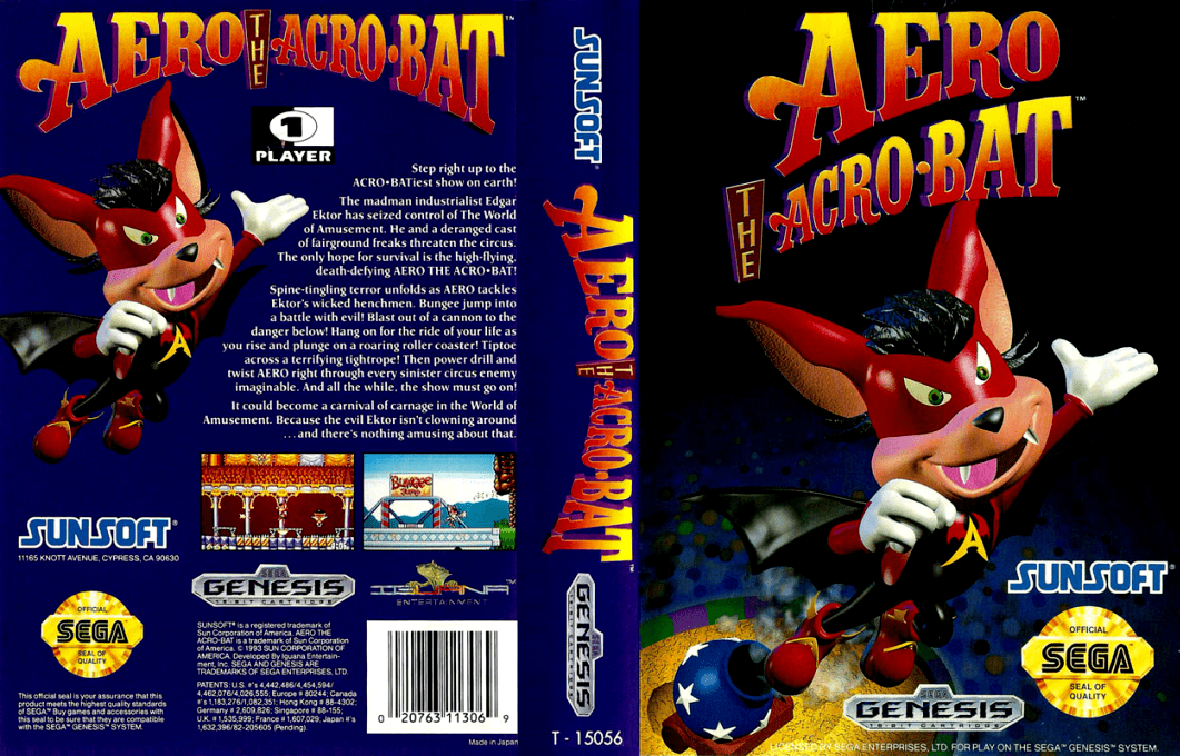 Aero The Acro-bat — box-texture (US)
