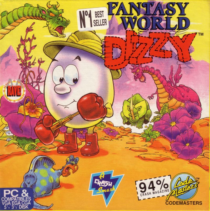 Dizzy 3 - Fantasy World Dizzy box art