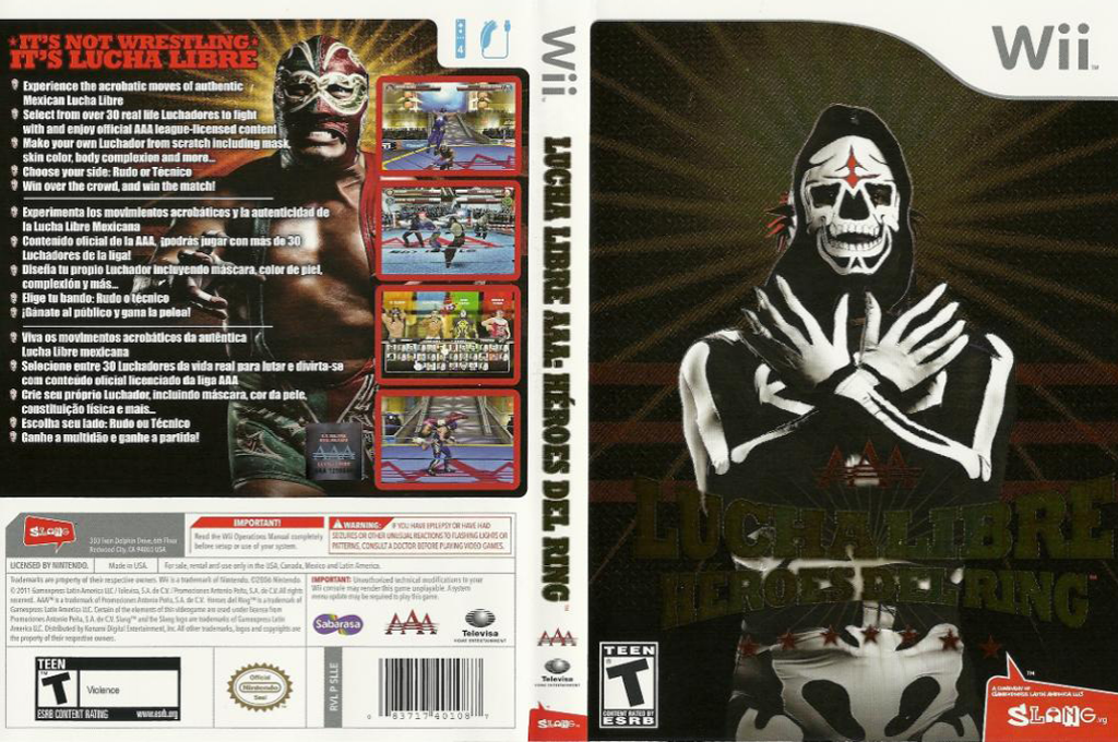 Lucha Libre AAA - Heroes del Ring — box-texture (US)