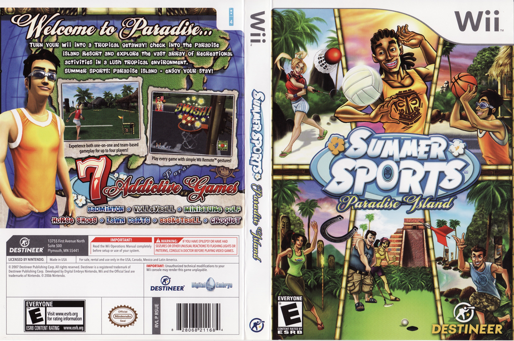 Summer Sports - Paradise Island — box-texture (US)