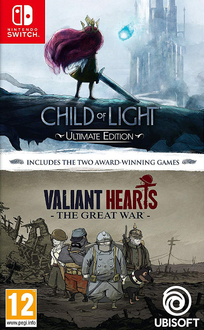 Child of Light - Ultimate Edition/Valiant Hearts - The Great War Double Pack box art