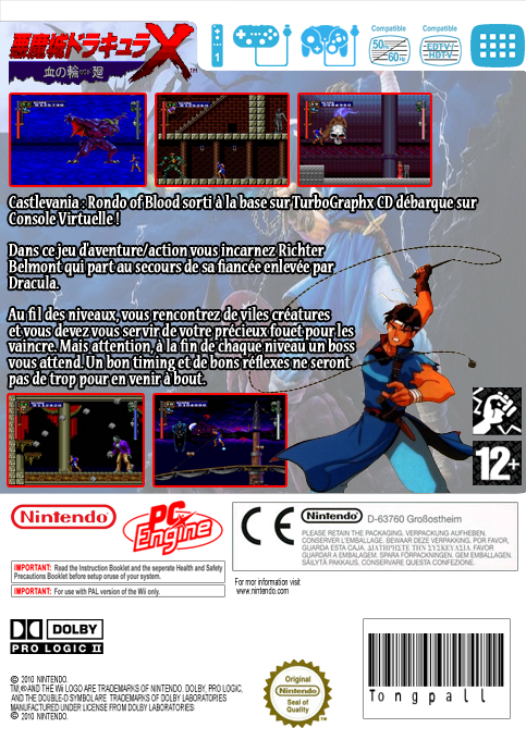 Castlevania: Rondo Of Blood — box-2D-back (FR)