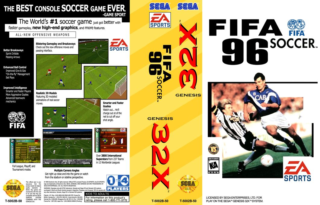 FIFA Soccer 96 — box-texture (US)