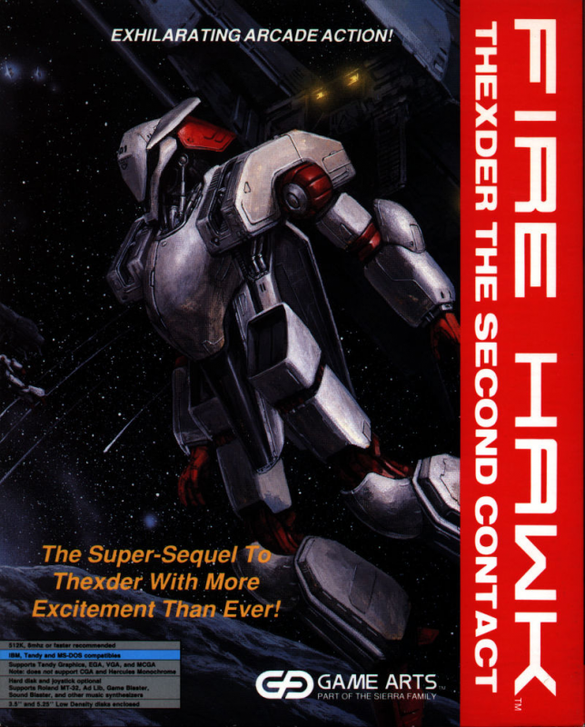 Fire Hawk - Thexder - The Second Contact box art