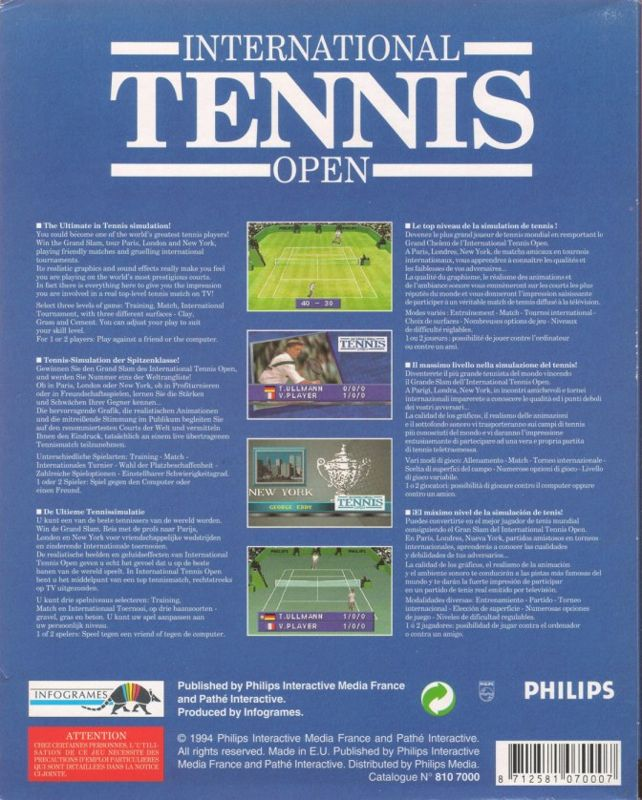 International Tennis Open — box-2D-back (EU)
