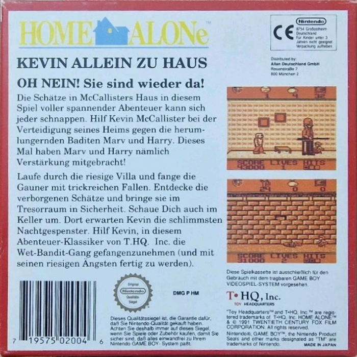 Home Alone — box-2D-back (DE)