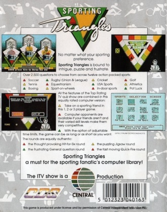 Sporting Triangles — box-2D-back (EU)