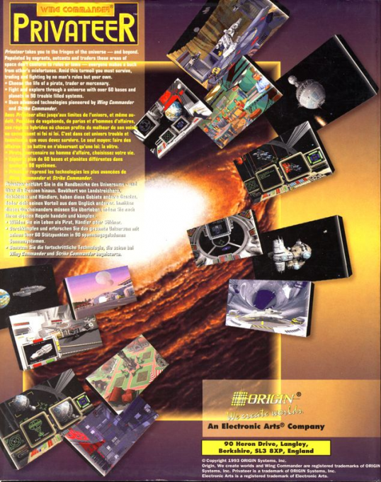 Wing Commander - Privateer — box-2D-back (EU)