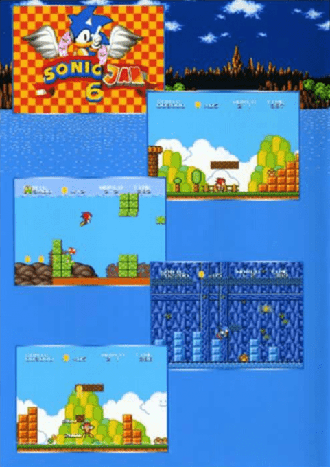 Sonic Jam 6 — box-2D-back (WOR)