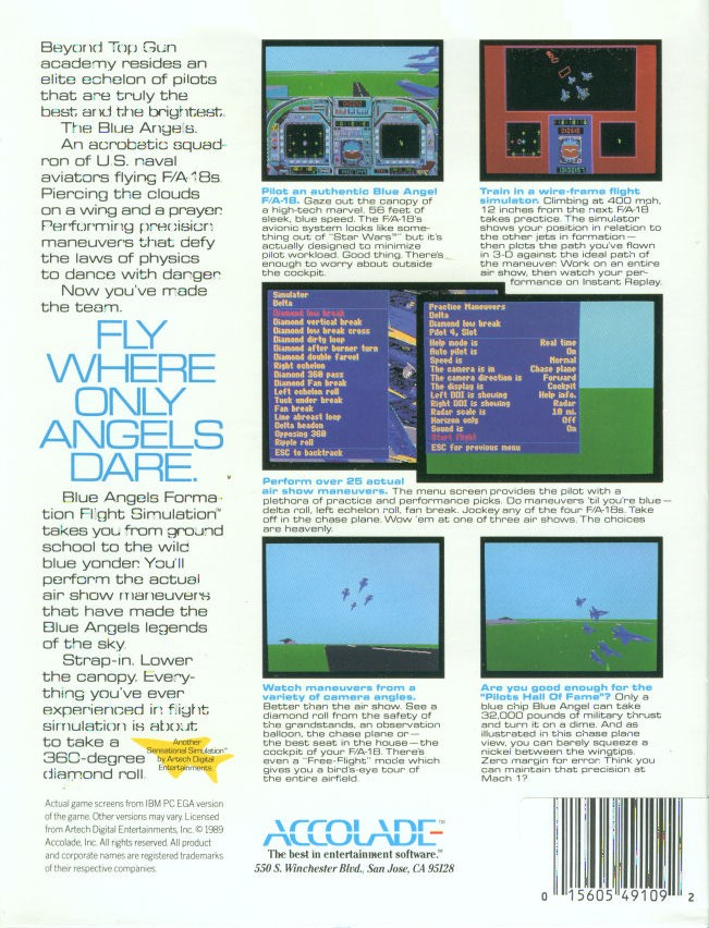 Blue Angels - Formation Flight Simulation — box-2D-back (EU)