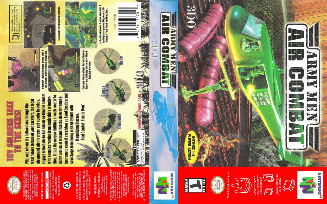 Army Men - Air Combat — box-texture (US)