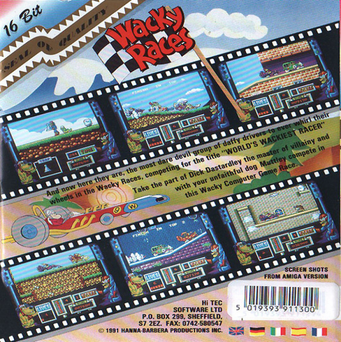 Wacky Races — box-2D-back (EU)