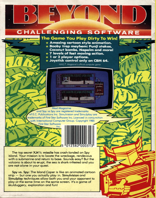 Spy vs Spy - The Island Caper — box-2D-back (EU)