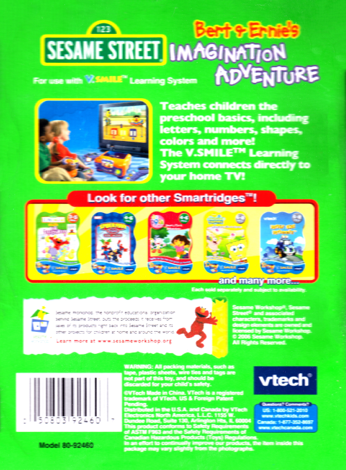 Bert And Ernie's Imagination Adventure — box-2D-back (US)