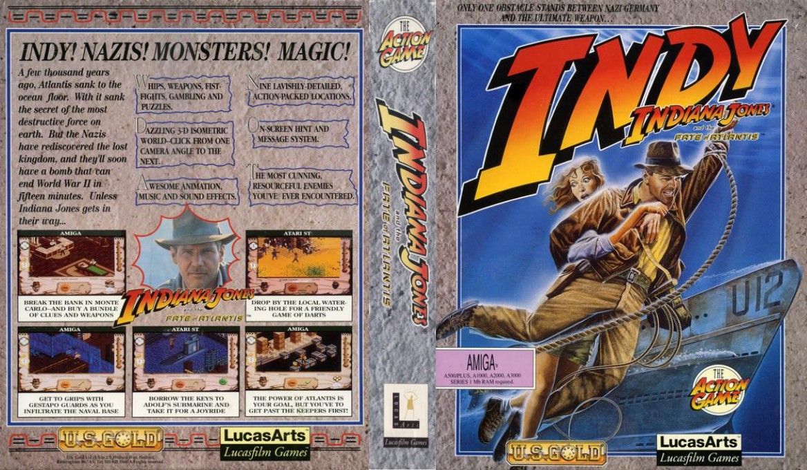 Indiana Jones and the Fate of Atlantis - The Action Game — box-texture (EU)