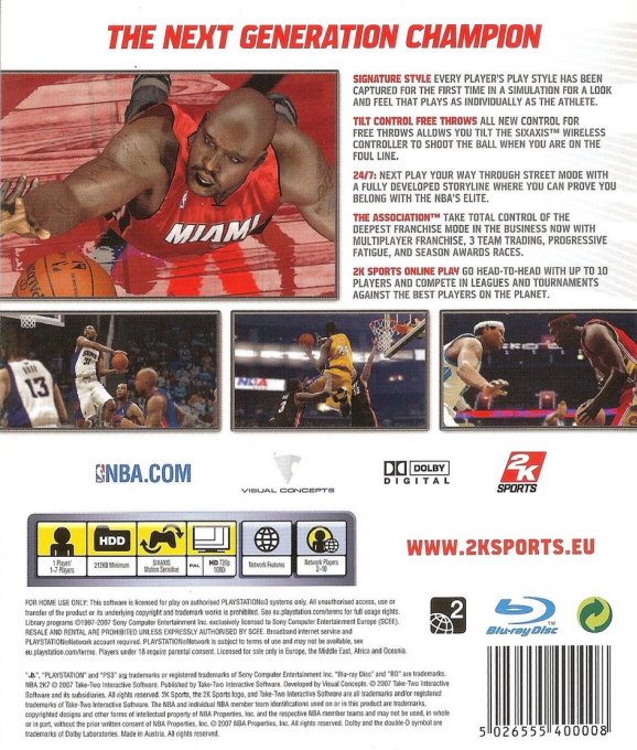 NBA 2K7 — box-2D-back (EU)