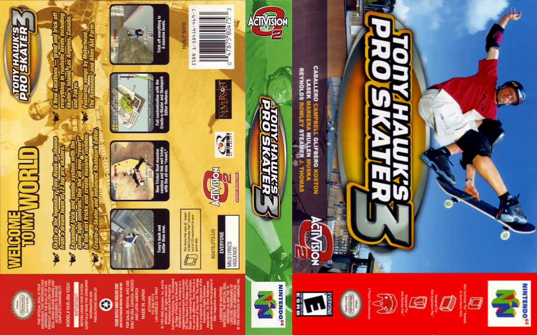 Tony Hawk's Pro Skater 3 — box-texture (US)