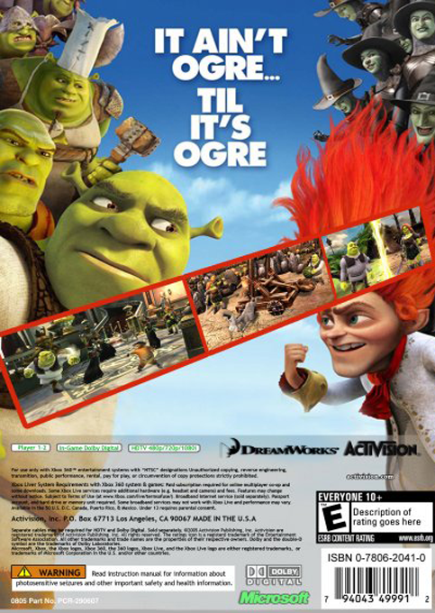 Shrek 4 - Il Était Une Fin — box-2D-back (US)