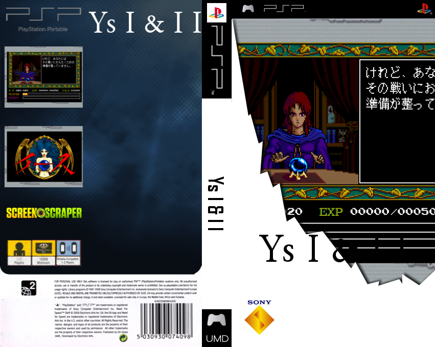 Ys I & II — box-texture (SS)