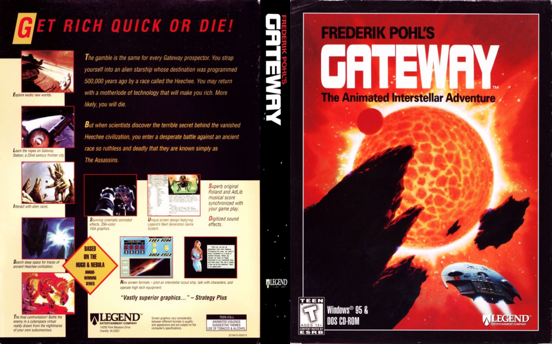 Frederik Pohl's Gateway — box-texture (US)