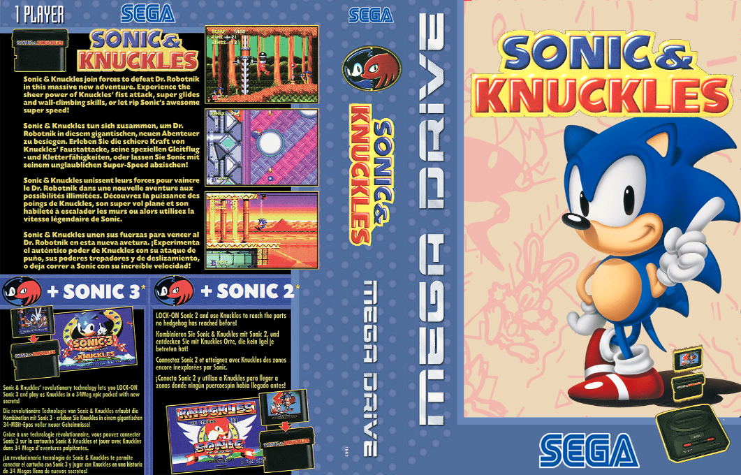 Sonic And Knuckles - Blue Sphere — box-texture (EU)