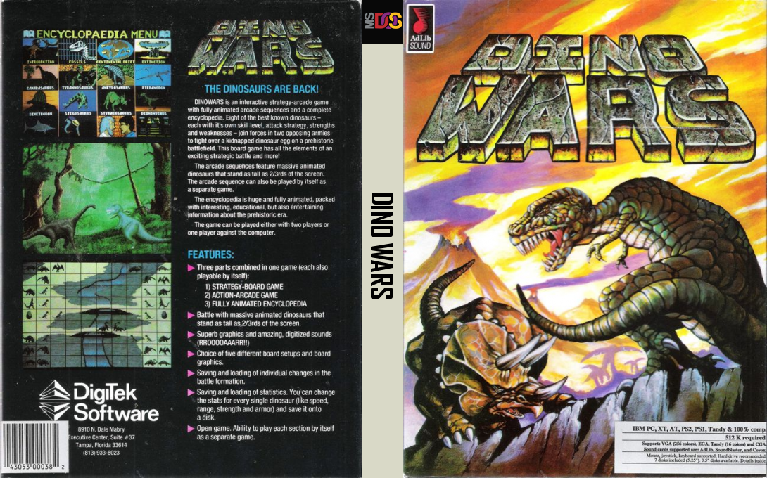 Dino Wars — box-texture (US)