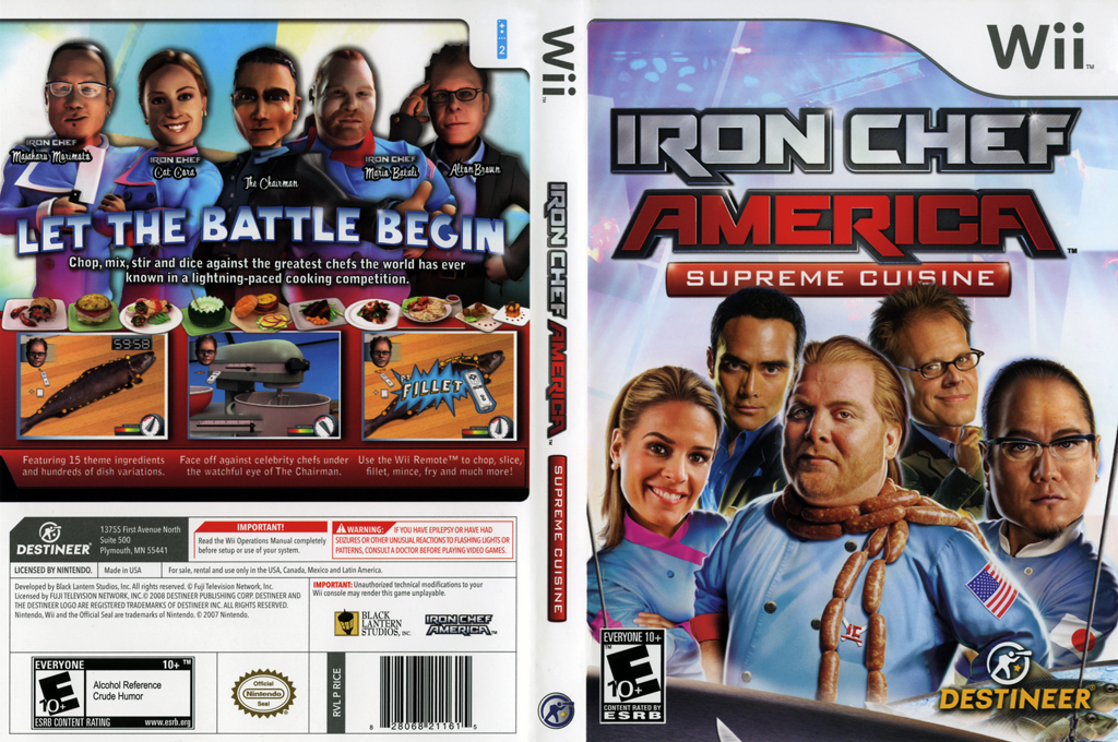 Iron Chef America - Supreme Cuisine — box-texture (US)
