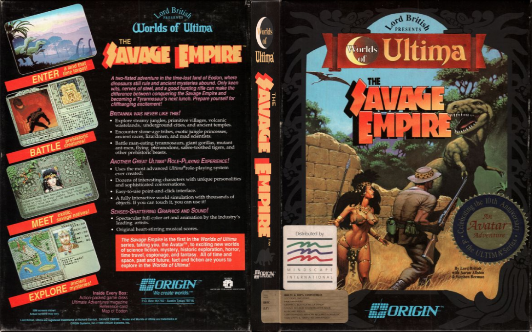 Worlds Of Ultima - The Savage Empire — box-texture (EU)