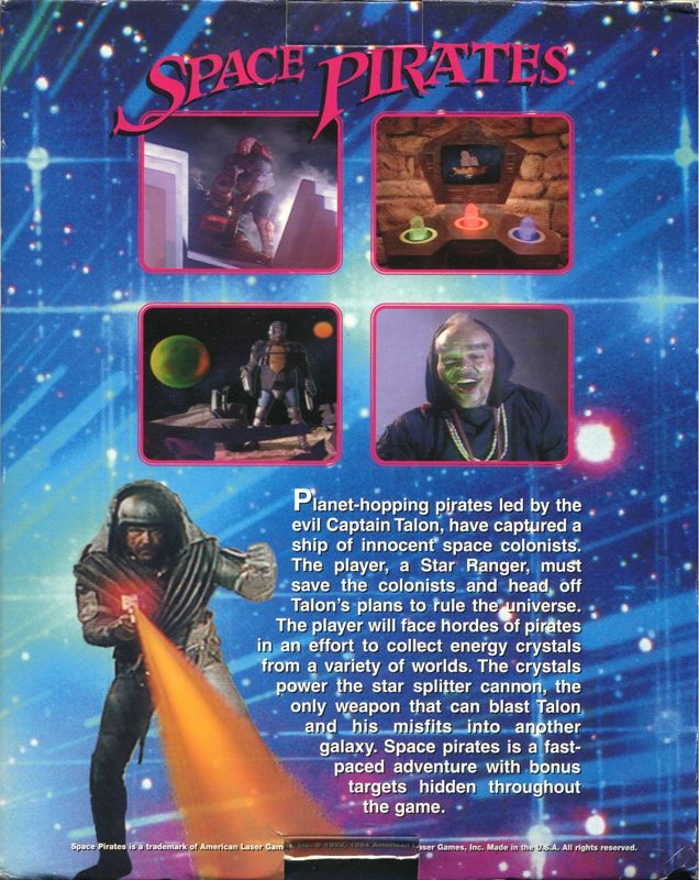 Space Pirates — box-2D-back (US)
