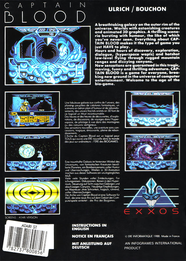 Arche Du Capitaine Blood, L' — box-2D-back (EU)