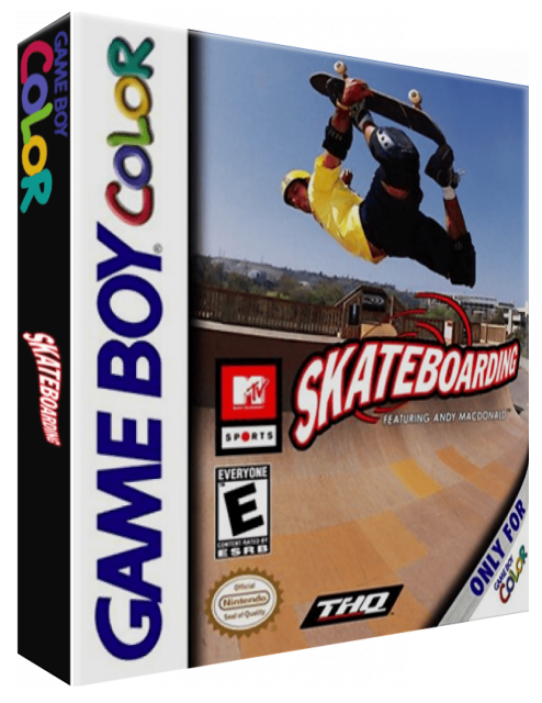 MTV Sports : Skateboarding featuring Andy MacDonal — box-3D (US)