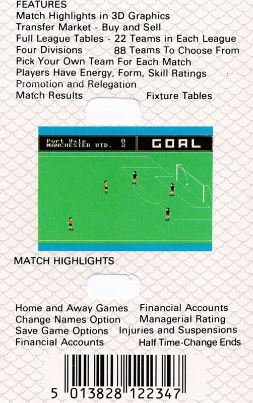 Big League Soccer — box-2D-back (EU)