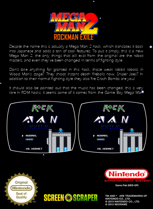 MegaMan II : Rockman EXILE — box-2D-back (SS)