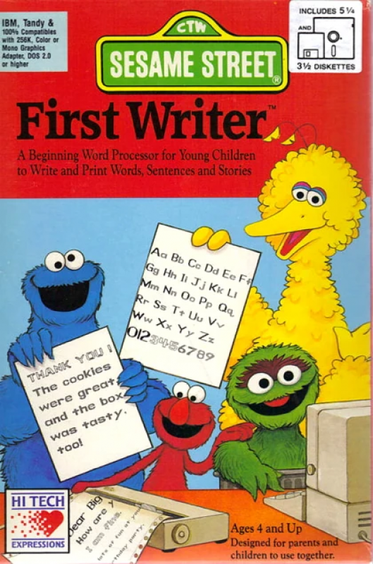 Sesame Street - First Writer box art